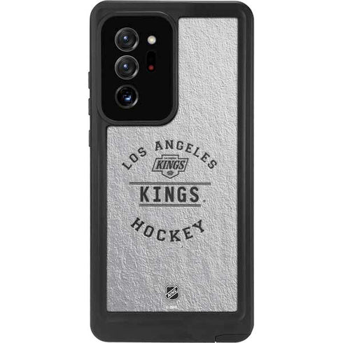 NHL Los Angeles Kings Black Text Galaxy Note20 Ultra 5G Waterproof Case